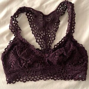 American Eagle (Aerie) bralette purple lace size XS
